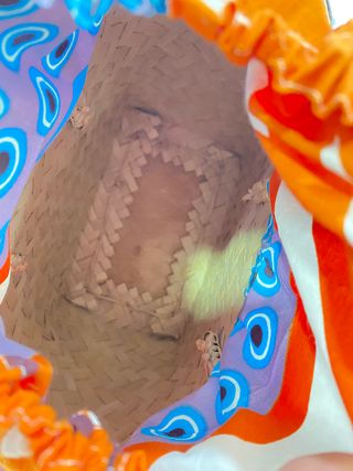 Cesto Artesanal Tecido Africano