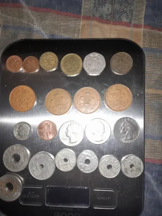 Colección de monedas antiguas