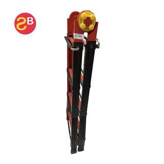 Escalera Articulada Plegable Negro/Rojo