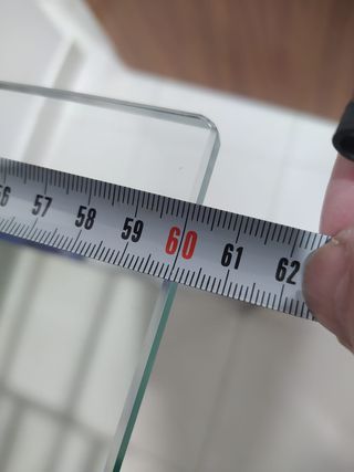 Mesa escritorio cristal y metal