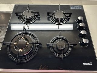 Placa Cata Gas Vidrio 59cm CHI 6031 BK