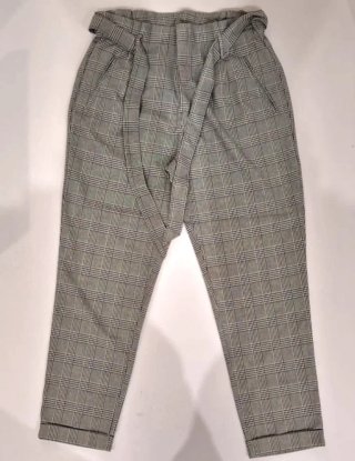 Pantaloni donna fantasia a quadri
