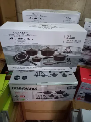 Set Pentole A.M.C. 22 Pezzi Antiaderenti
