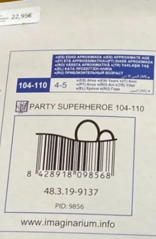 Disfraz Superhéroe Flash Niño Imaginarium