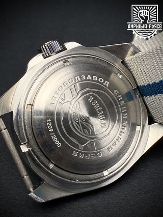 Vostok Amphibia Cosmodiver Luna Dude Gris - Nuevo!