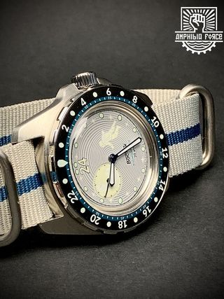 Vostok Amphibia Cosmodiver Luna Dude Gris - Nuevo!