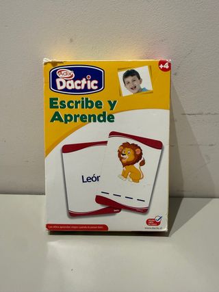 Tarjetas Dactic Escribe y Aprende +4