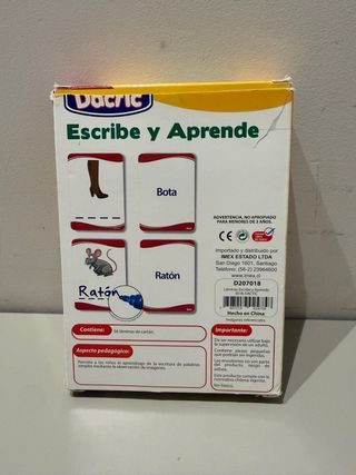 Tarjetas Dactic Escribe y Aprende +4