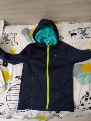 Sudadera capucha niño 110 cm azul (Lote 4-5 a: 90€