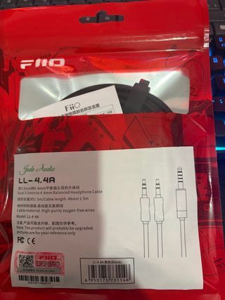 Cable Balanceado FiiO LL-4.4A Negro
