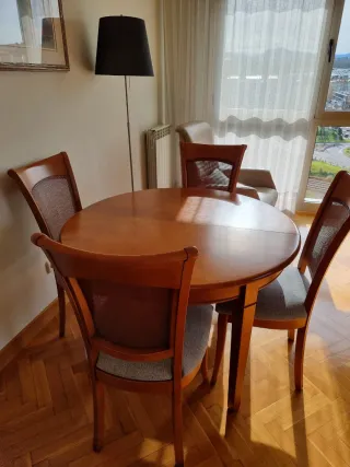 Mesa extensible madera maciza cerezo