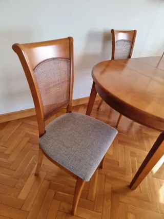 Mesa extensible madera maciza cerezo