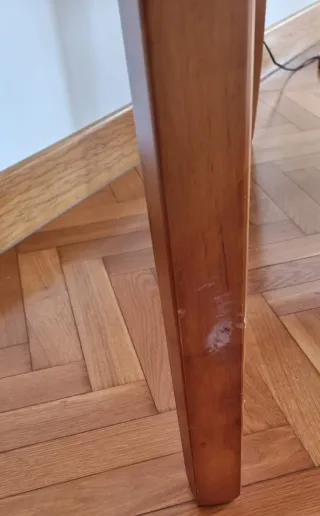 Mesa extensible madera maciza cerezo