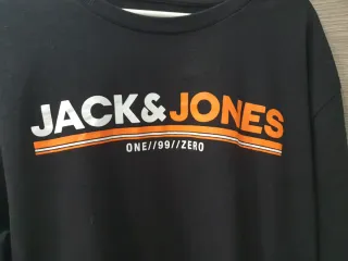 Camiseta Jack & Jones Negra Manga Larga