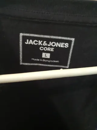 Camiseta Jack & Jones Negra Manga Larga