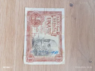 Billete 1 Peseta Banco de España 1953