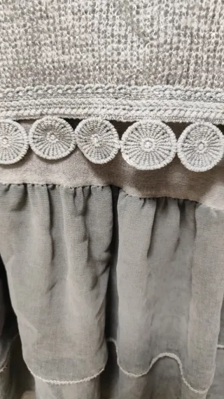 Vestido midi boho vintage mujer M