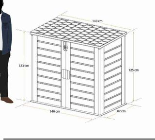 Gardiun NT1170 Soften II Arcón resina 140x82x123 cm (1.170 L)