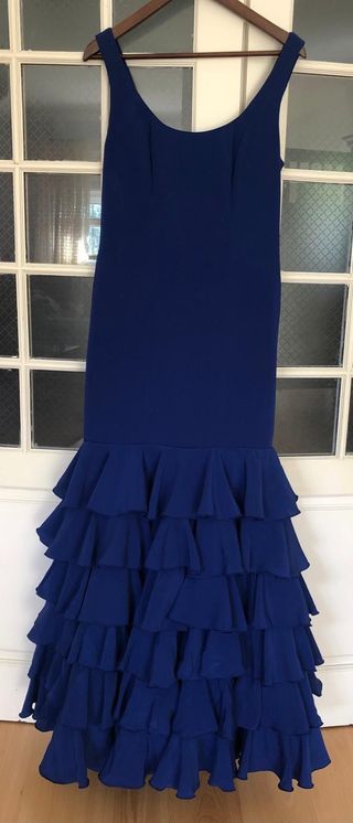 Traje Flamenca Raquel Talla 40 Azul