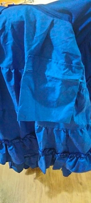 Traje Flamenca Raquel Talla 40 Azul