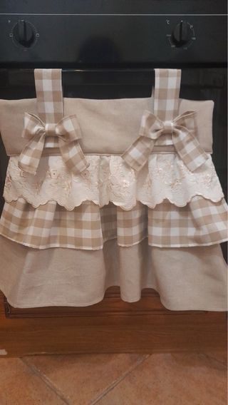 Copriforno in stoffa a quadri