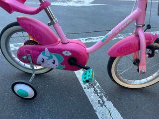 Bicicleta infantil rosa 14 B'TWIN