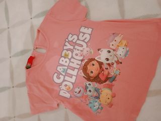 Camisola rosa com botão