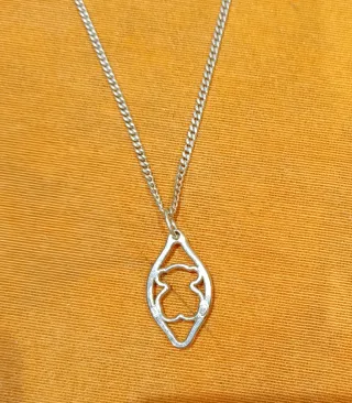 Colgante y cadena TOUS plata