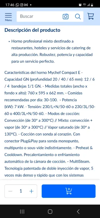 Horno MyChef Profesional