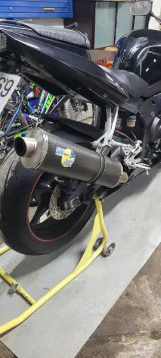 Silencioso, tubo escape,  LeoVince SBK Carbono yam