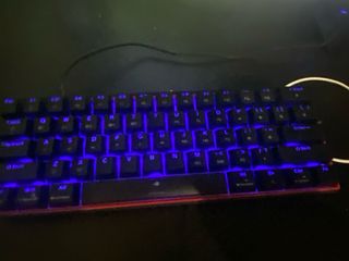 Teclado Gaming Negro con Retroiluminación Roja