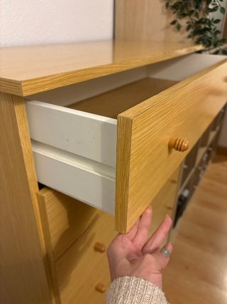 Cómoda de madera 6 cajones