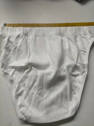 Slip Ocean Blanco Talla XL Algodón 100%
