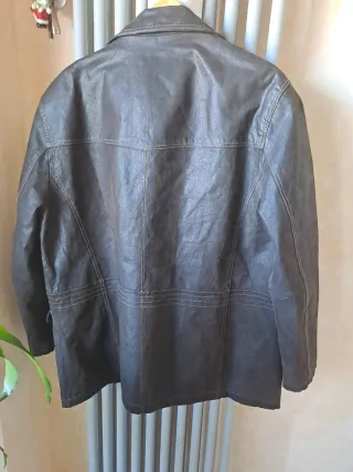 Giacca uomo vera pelle marrone