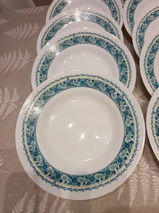 Arcopal lote platos Azules y Blancos