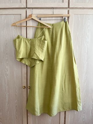 Conjunto verde de fiesta 3 piezas