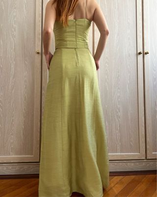 Conjunto verde de fiesta 3 piezas