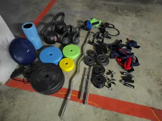 Equipo Fitness Casa: Mancuernas, Barras, Pesas