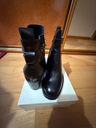 Botas Fosco Piel Negras Talla 38