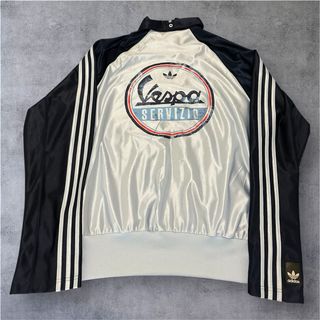Chaqueta Adidas Vintage Negra y Plateada