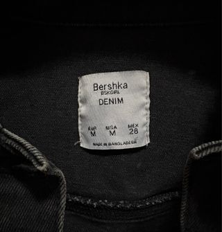 Giacca jeans Bershka nera donna taglia M