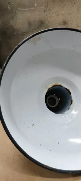 Lámpara Industrial Antigua Verde