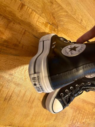 Converse Piel Negras Talla 37