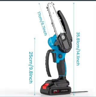 Motosierra Inalámbrica Recargable (2 Baterías)
