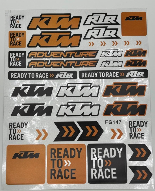 Láminas Pegatinas KTM Ready to Race