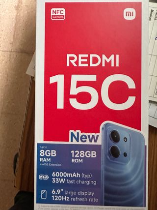 Xiaomi Redmi 15C 128GB Azul 8GB RAM
