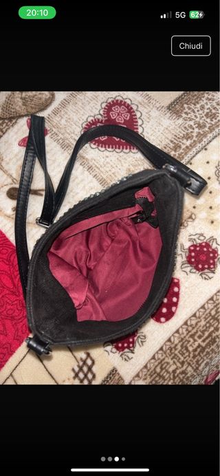 Borsa nera con strass