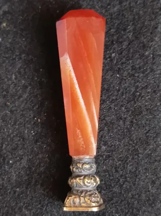 Sello de lacre ágata y plata S.XIX