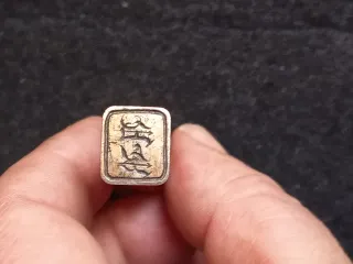 Sello de lacre ágata y plata S.XIX