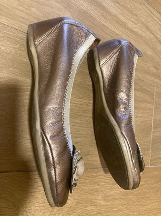 Zapatos Hispanitas piel color cobrizo